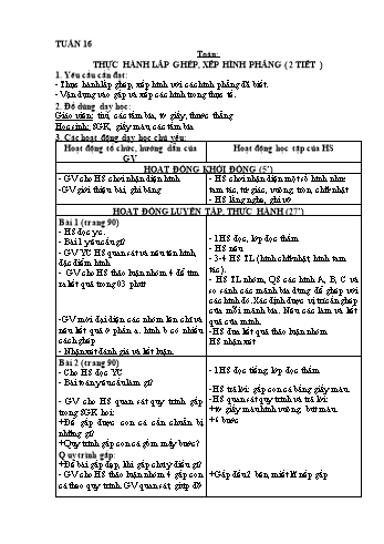 Giáo án các môn Lớp 2 - Tuần 16