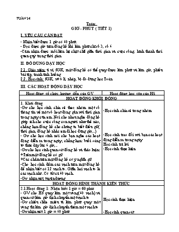 Giáo án các môn Lớp 2 - Tuần 24