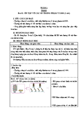 Giáo án các môn Lớp 3 - Tuần 1 - Phạm Thị Hồng Vân