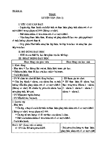 Giáo án các môn Lớp 3 - Tuần 11 - Phạm Thị Hồng Vân