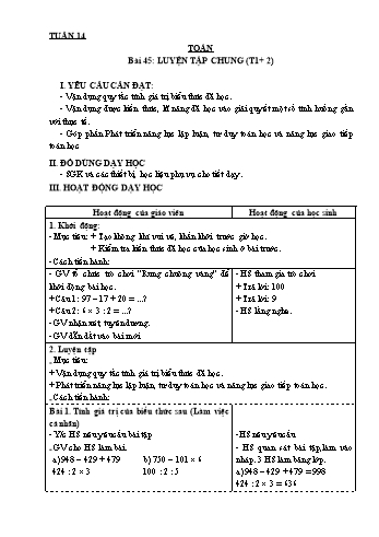 Giáo án các môn Lớp 3 - Tuần 14 - Phạm Thị Hồng Vân