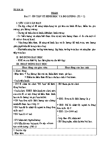 Giáo án các môn Lớp 3 - Tuần 18