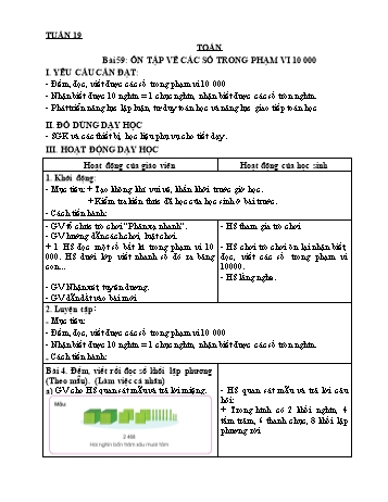 Giáo án các môn Lớp 3 - Tuần 19