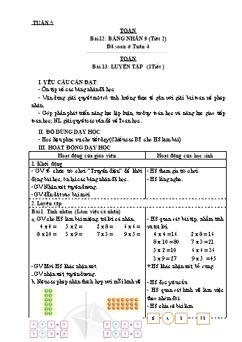 Giáo án các môn Lớp 3 - Tuần 5 - Phạm Thị Hồng Vân