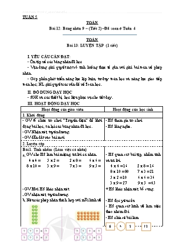 Giáo án các môn Lớp 3 - Tuần 5