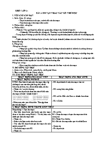 Giáo án các môn Lớp 3+4 - Tuần 23