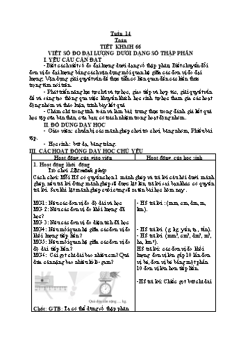 Giáo án các môn Lớp 5 - Tuần 14