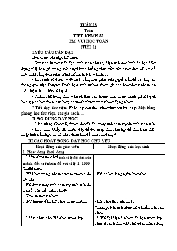 Giáo án các môn Lớp 5 - Tuần 18