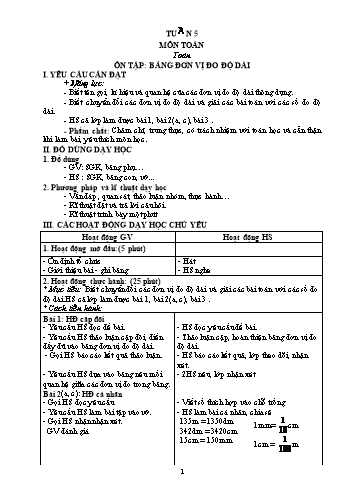 Giáo án các môn Lớp 5 - Tuần 4