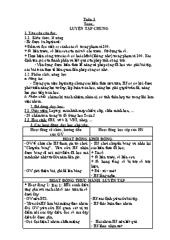 Giáo án Tiếng Việt + Toán Lớp 2 - Tuần 3