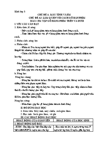Giáo án Tin học Lớp 3+4 - Tuần 12