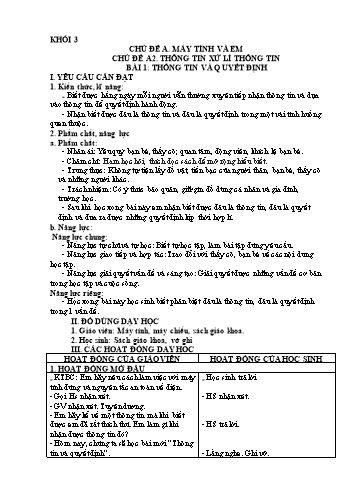 Giáo án Tin học Lớp 3+4 - Tuần 6