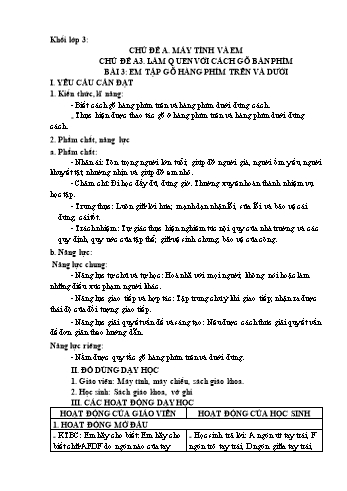 Giáo án Tin học Lớp 3+4+5 - Tuần 12