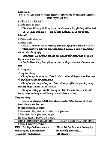 Giáo án Tin học Lớp 3+4+5 - Tuần 15