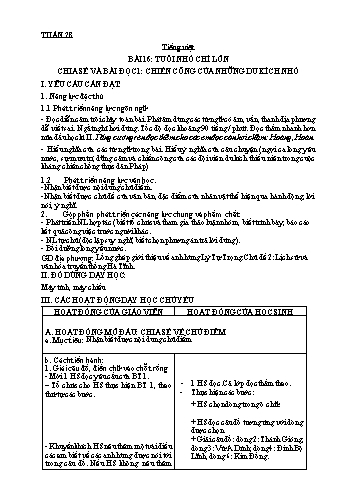 Kế hoạch bài dạy các môn Khối 4 - Tuần 28
