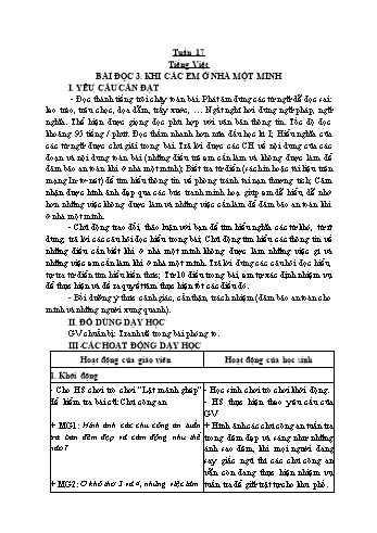 Kế hoạch bài dạy các môn Khối 5 - Tuần 17