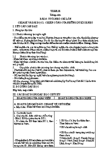 Kế hoạch bài dạy các môn Lớp 4 - Tuần 28