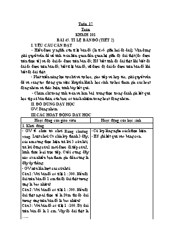 Kế hoạch bài dạy các môn Lớp 5 - Tuần 17