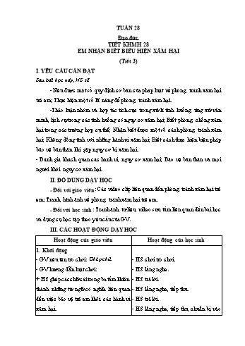 Kế hoạch bài dạy các môn Lớp 5 - Tuần 28